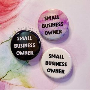 Small Business Owner Pinback (Set of 3)